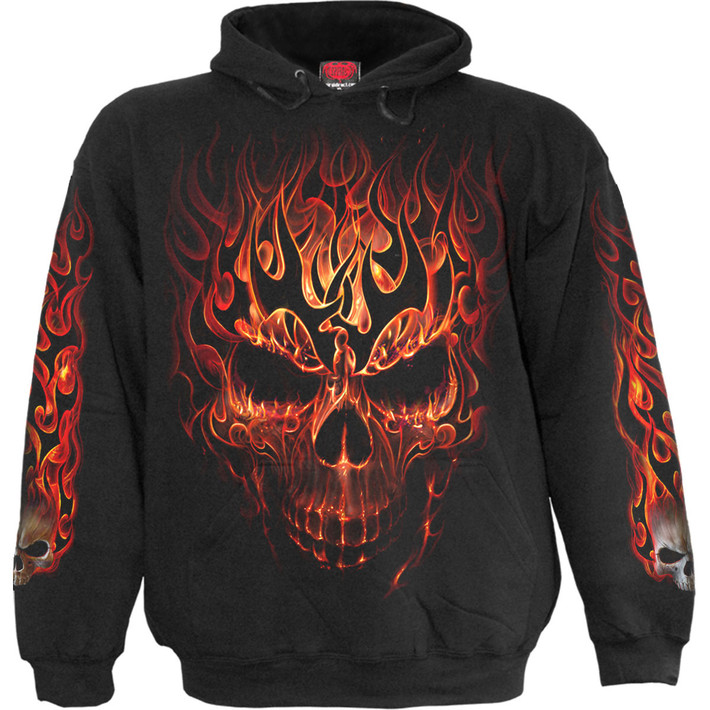 Spiral 'Skull Blast' (Black) Kids Pullover Hoodie