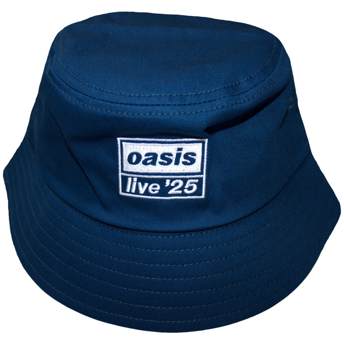 Oasis 'Live '25 Logo' (Navy Blue) Ex-Tour Bucket Hat