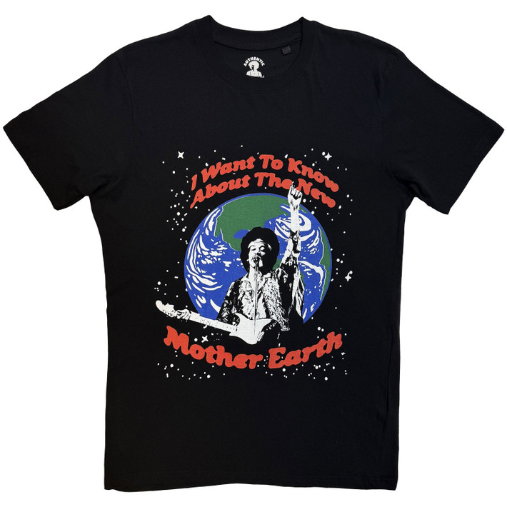 Jimi Hendrix 'Earth Day' (Black) T-Shirt