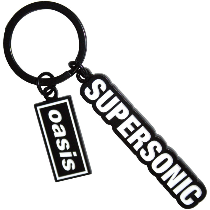 Oasis 'Supersonic Decca Logo Charm' Ex-Tour Keyring