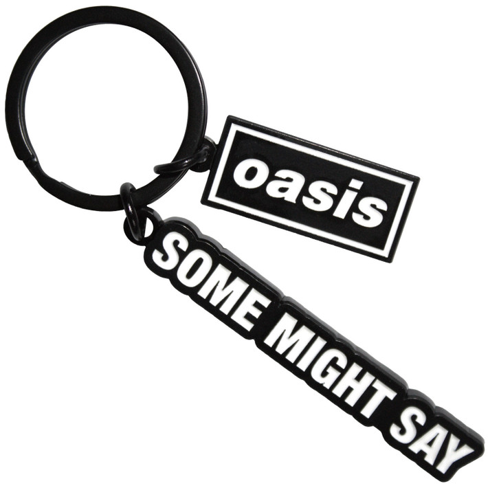 Oasis 'Some Might Say Decca Logo Charm' Ex-Tour Keyring