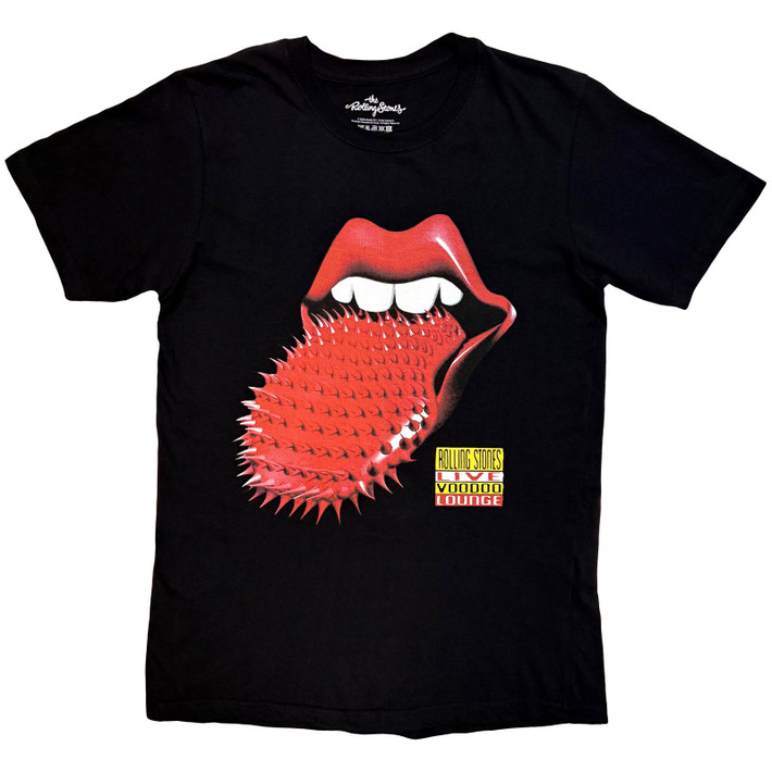 The Rolling Stones 'Live Voodoo Lounge Tongue' (Black) T-Shirt