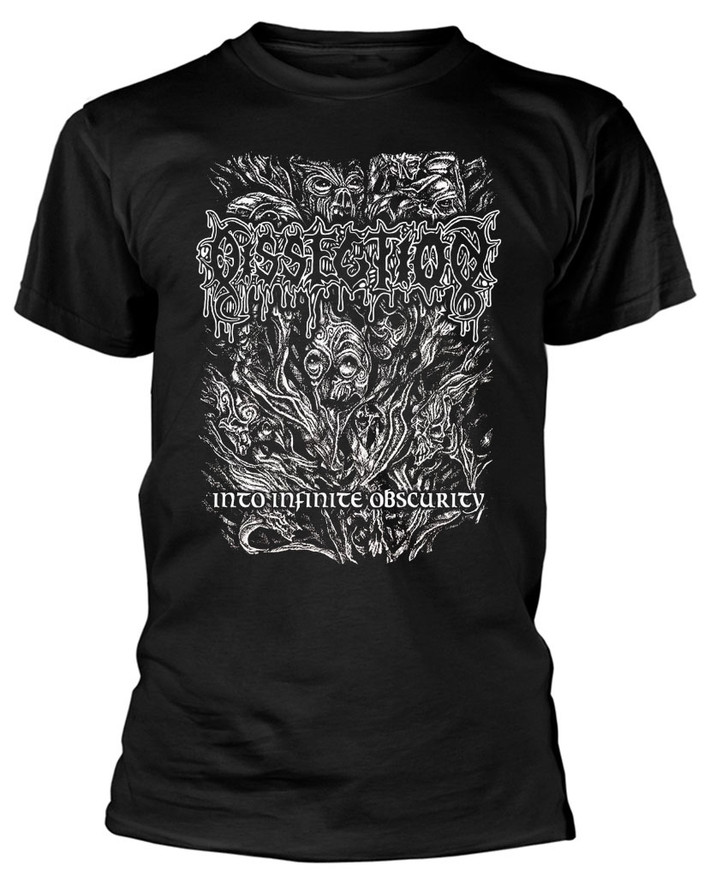 Dissection 'Into Infinite Obscurity' (Black) T-Shirt Front