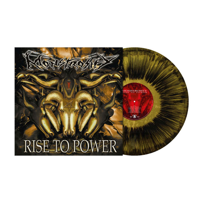 PRE-ORDER - Monstrosity 'Rise To Power' LP Metallic Gold Black Dust Vinyl - RELEASE DATE July 10th 2026
