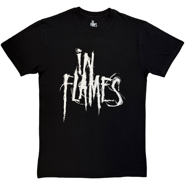 In Flames 'Logo Mono' (Black) Eco T-Shirt