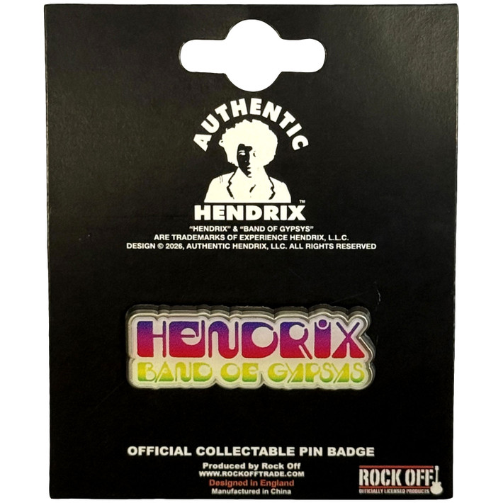 Jimi Hendrix 'Band Of Gypsys' Pin Badge