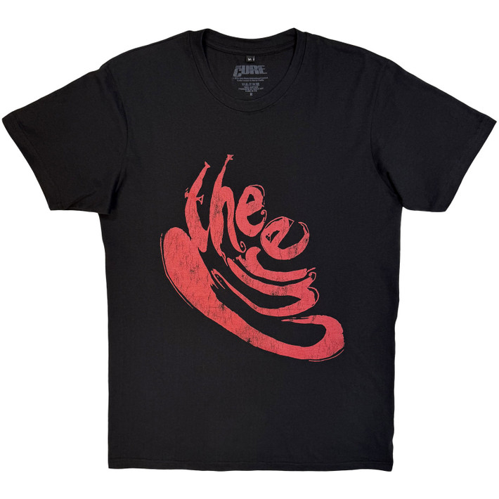 The Cure 'Swirl Logo' (Black) Carbon T-Shirt