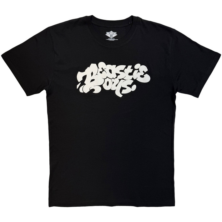 Beastie Boys 'Tag Logo Mono' (Black) Eco T-Shirt