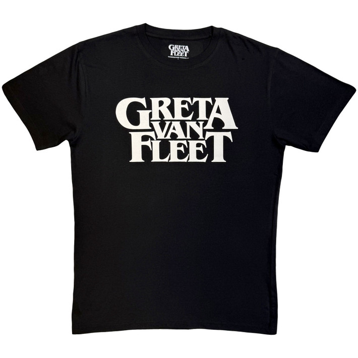 Greta Van Fleet 'Logo Mono' (Black) Eco T-Shirt