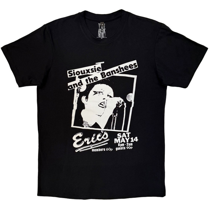 Siouxsie and the Banshees 'Eric's' (Black) Carbon T-Shirt