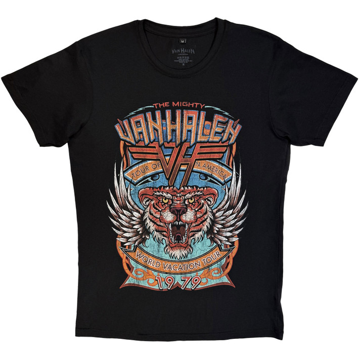 Van Halen 'World Tour' (Black) Carbon T-Shirt