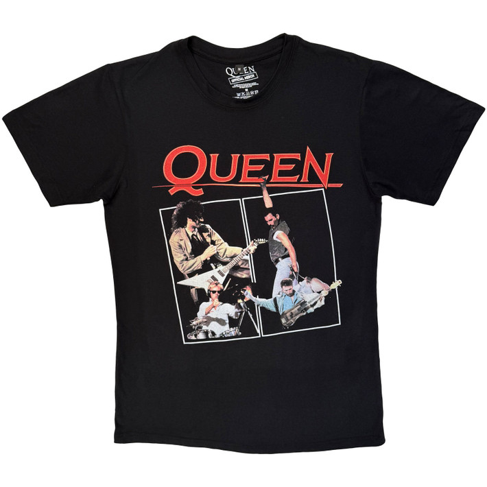 Queen 'Poster' (Black) Carbon T-Shirt