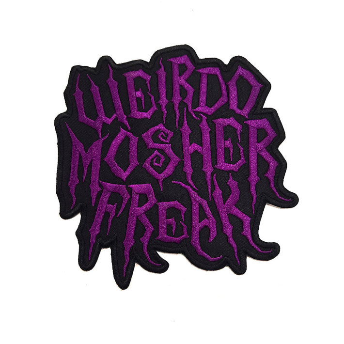 SLF 'Weirdo Mosher Freak Purple' Iron On Patch