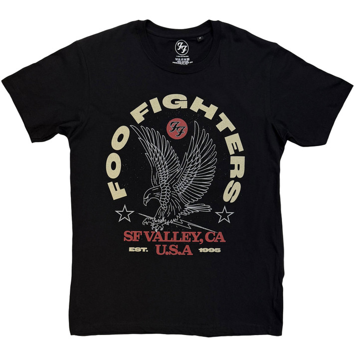 Foo Fighters 'Eagle USA' (Black) T-Shirt