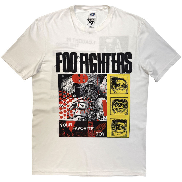 Foo Fighters 'Your Favourite Toy Tracklist' (White) T-Shirt