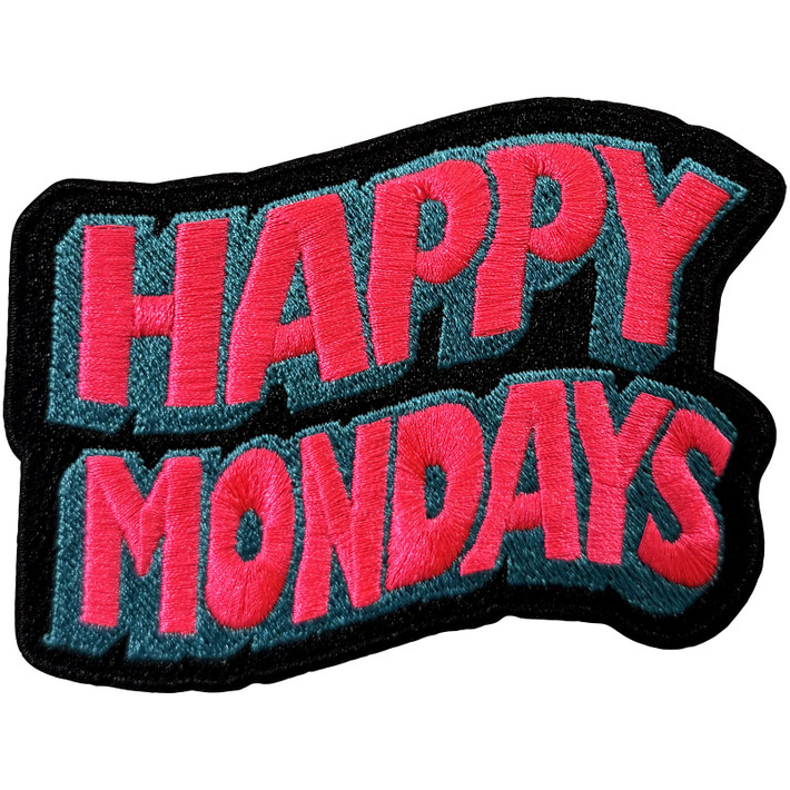 Happy Mondays 'Wavy Logo' Iron On Woven Patch