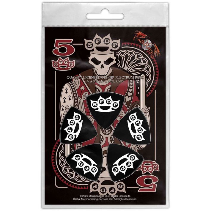 Five Finger Death Punch 'Knuckle Crown' Tri-Tip Plectrum Pack