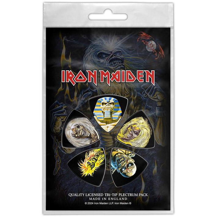 Iron Maiden 'Classic Albums' Tri-Tip Plectrum Pack