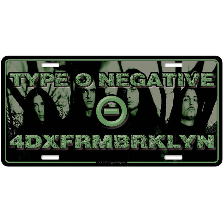 Type O Negative '4Dxfrmbrklyn' Number Plate