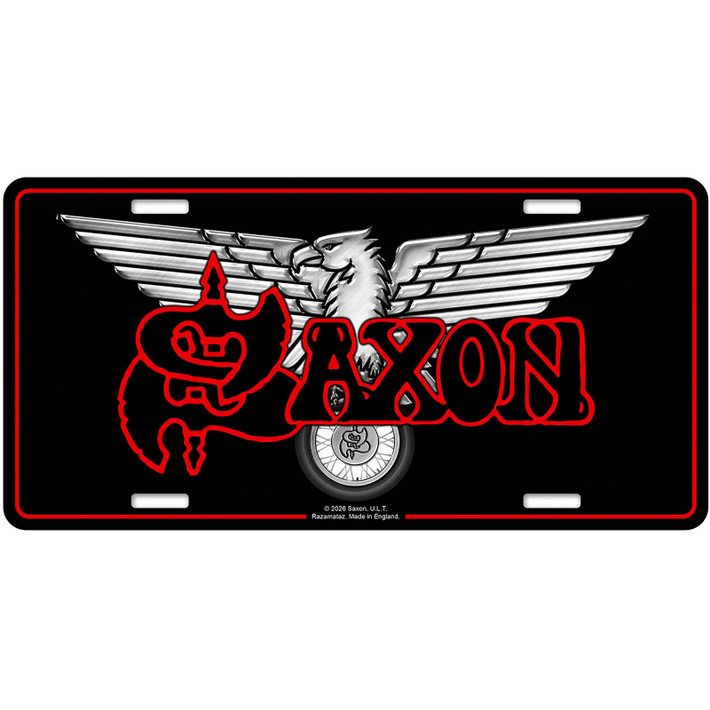 Saxon 'Wheels Of Steel' Number Plate