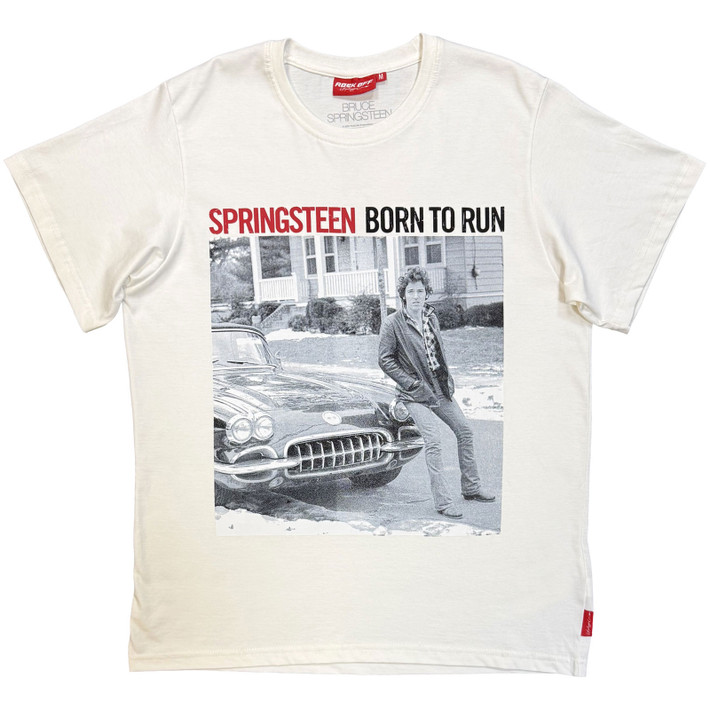 Bruce Springsteen 'Born To Run' (White) Unplugged T-Shirt