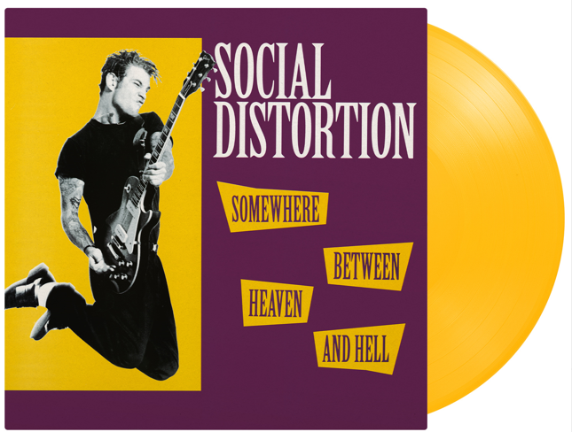 PRE-ORDER - Social Distortion 'Somewhere Between Heaven and Hell' LP 180g Yellow Vinyl - RELEASE DATE 17th July 2026