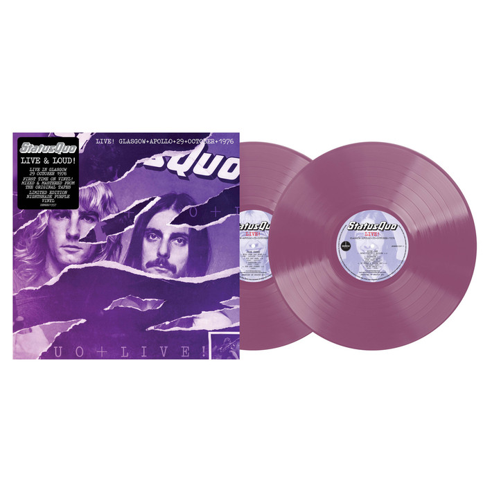 Status Quo 'Live In Glasgow 29th October 1976' 2LP Nightshade