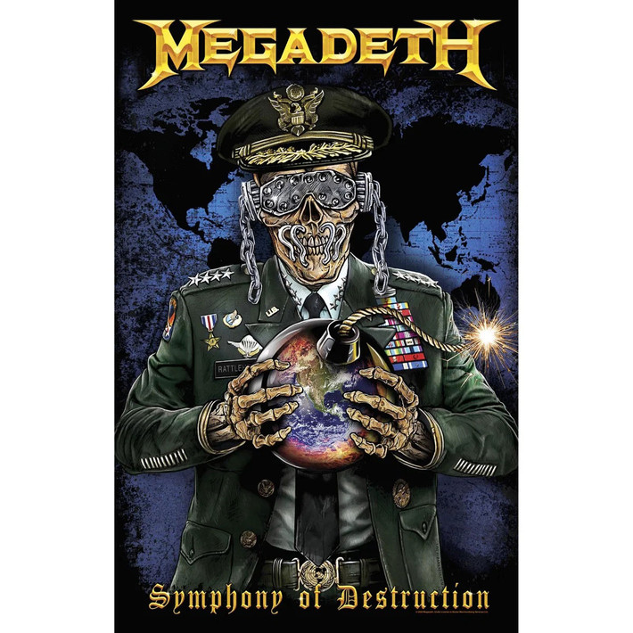Megadeth 'Symphony Of Destruction v1' Textile Poster