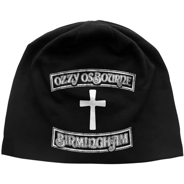 Ozzy Osbourne 'Birmingham JD Print' (Black) Beanie Hat