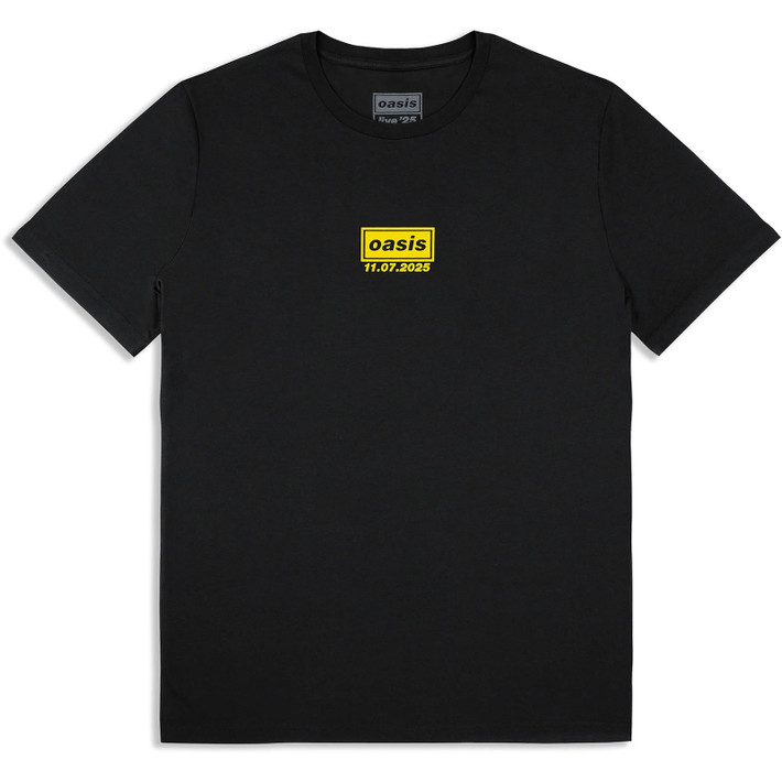 Oasis 'Manchester 11 July Event' (Black) T-Shirt