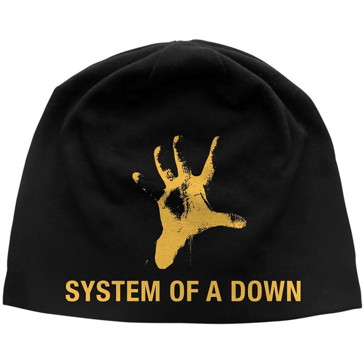 System of a Down 'Hand JD Print' (Black) Beanie Hat