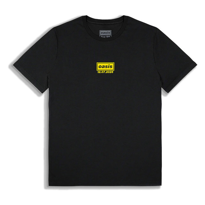 Oasis 'Manchester 12 July Event' (Black) T-Shirt