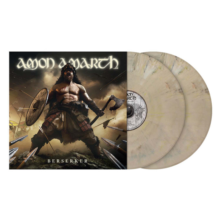 Amon Amarth 'Berserker' 2LP Beige Marbled Vinyl