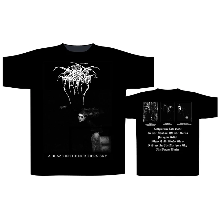 Darkthrone 'A Blaze In The Northern Sky / Album' (Black) T-Shirt