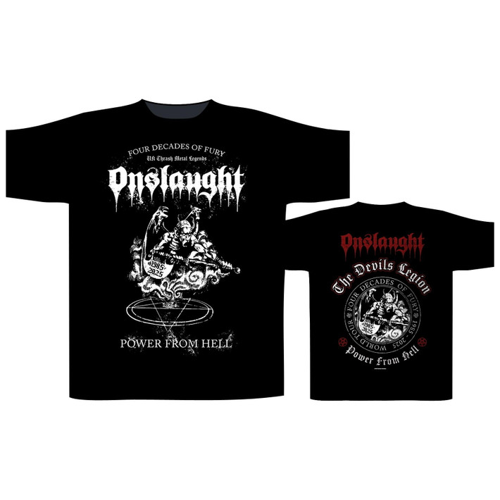 Onslaught 'Power From Hell v1' (Black) T-Shirt