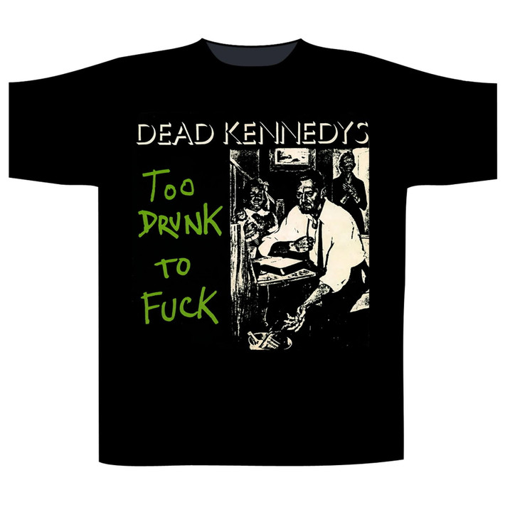 Dead Kennedys 'Too Drunk To Fuck Album' (Black) T-Shirt