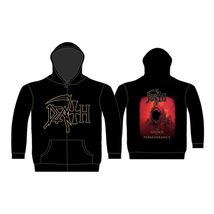Death 'Sound Of Perseverance' (Black) Zip Up Hoodie