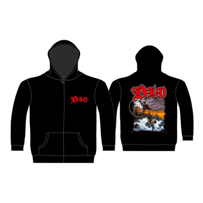 Dio 'Holy Diver v1' (Black) Zip Up Hoodie
