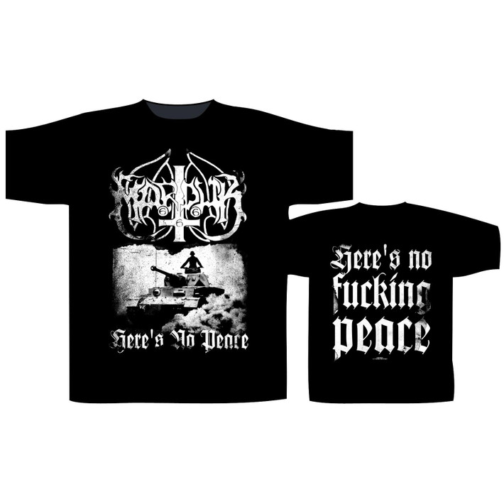 Marduk 'Here v1's No Peace' (Black) T-Shirt
