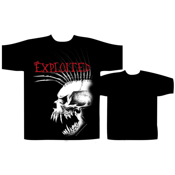 The Exploited 'Bastard Skull' (Black) T-Shirt