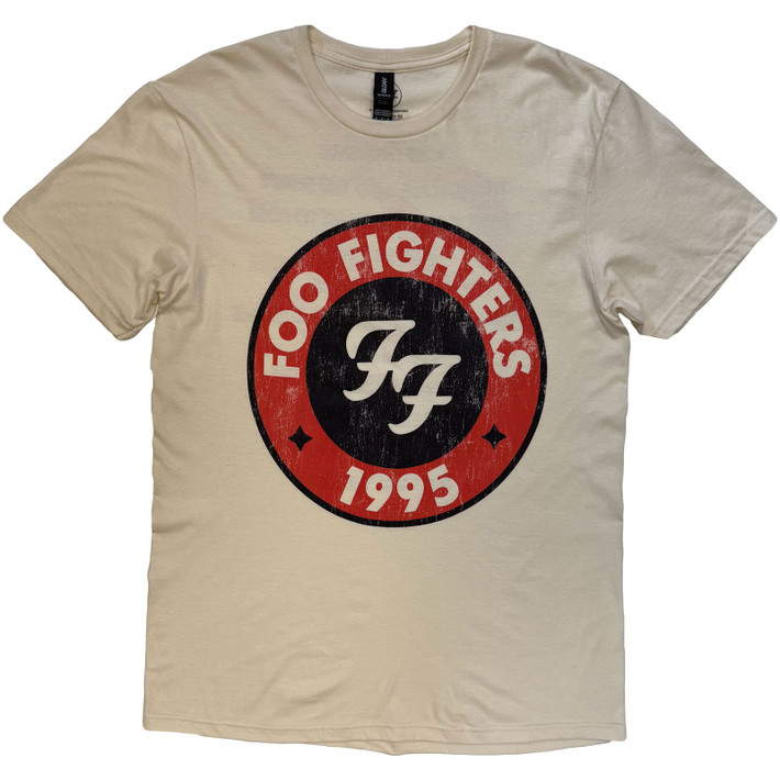 Foo Fighters '1995-2025 Albums' (Natural) T-Shirt