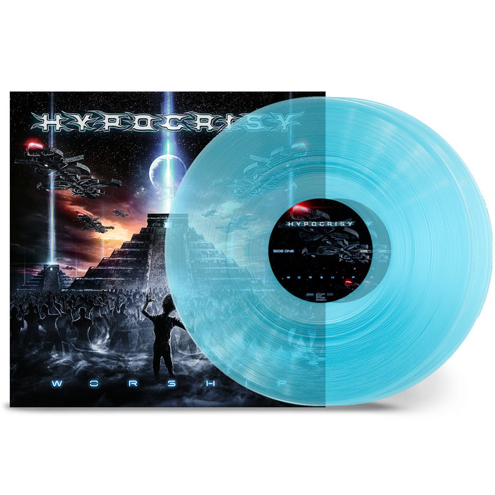 PRE-ORDER - Hypocrisy 'Worship' 2LP Transparent Blue Curacao Vinyl - 21st August 2026