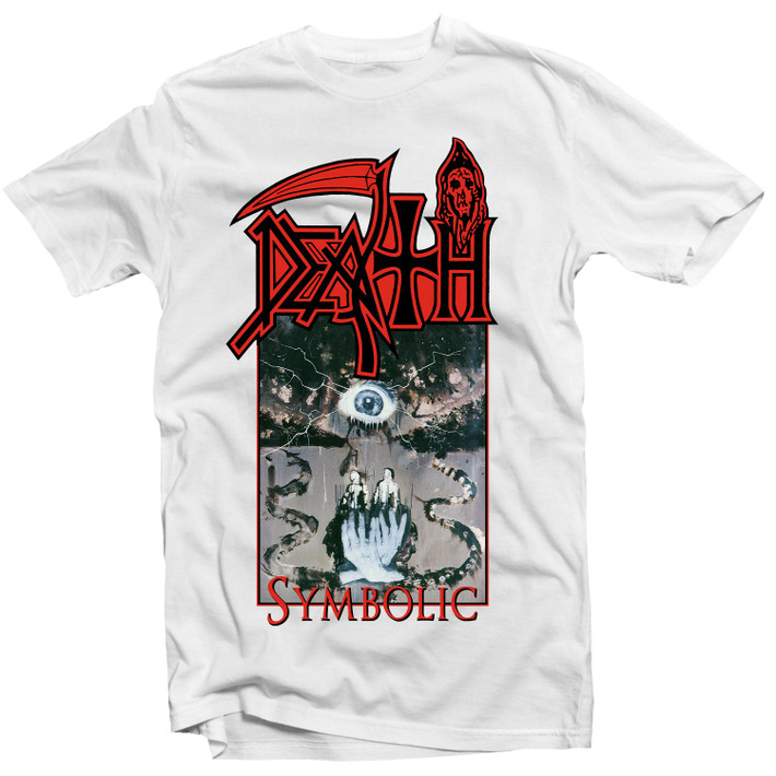 Death 'Symbolic' (White) T-Shirt - US Import