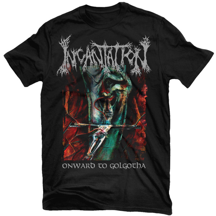 Incantation 'Onward To Golgotha v1' (Black) T-Shirt - US Import