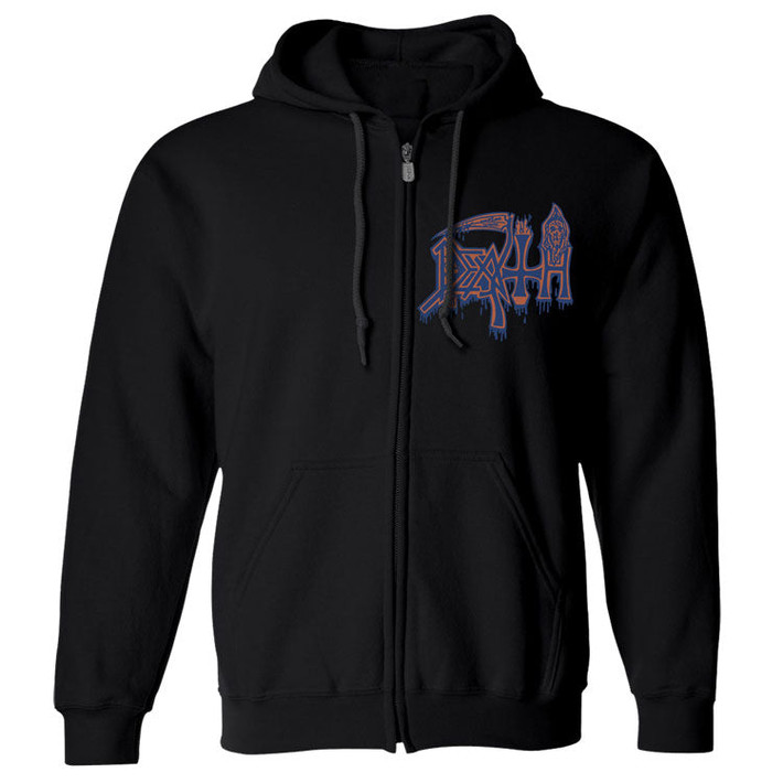 Death 'Leprosy v1' (Black) Zip Up Hoodie - US Import