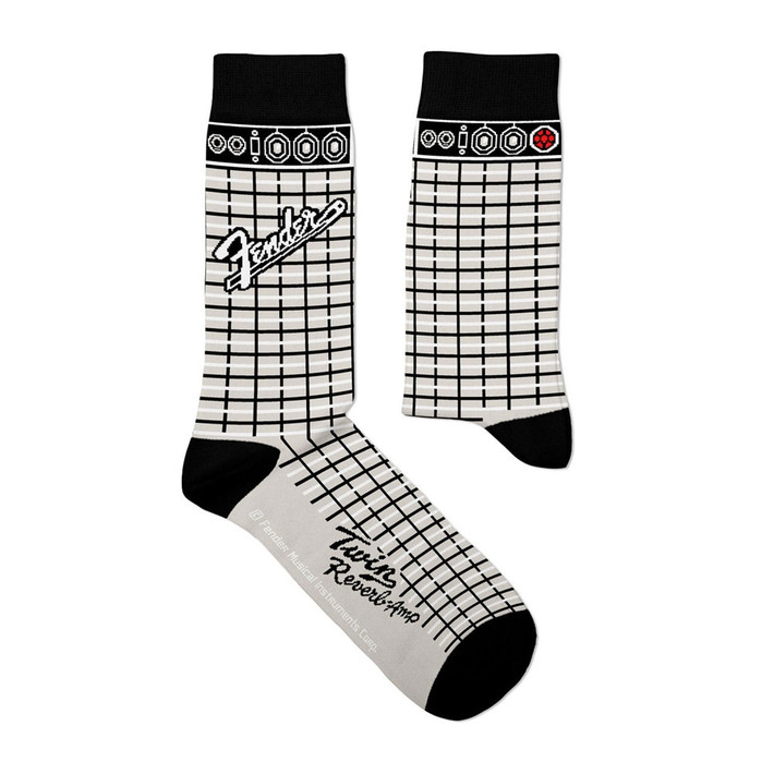 Fender 'Amplifier' (White) Socks