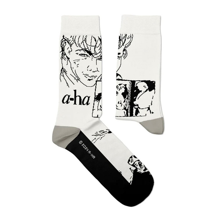 A-ha 'Take On Me' (White) Socks