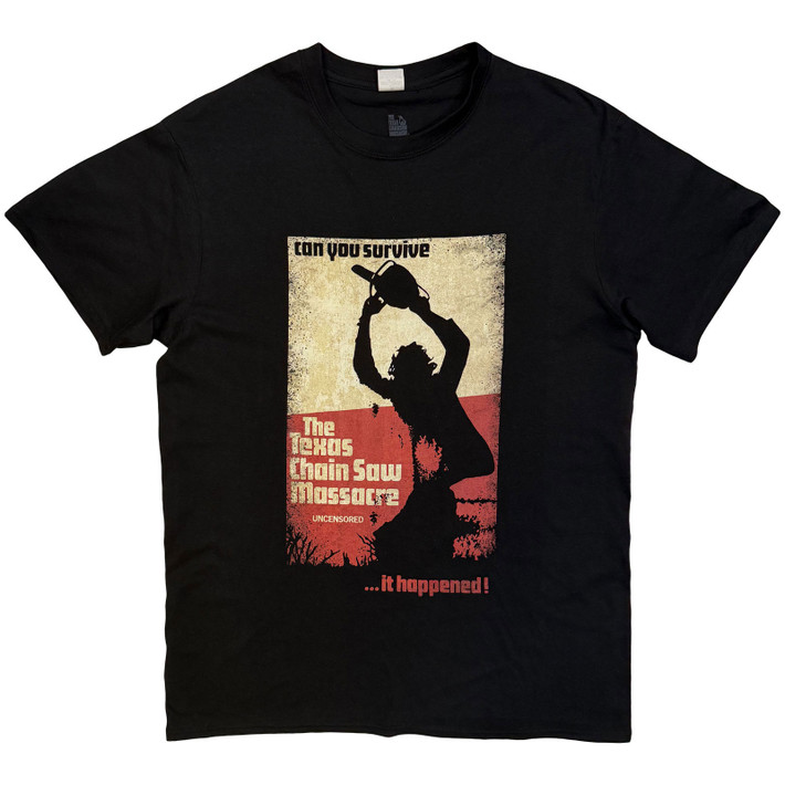 The Texas Chainsaw Massacre 'Who Will Survive' (Black) T-Shirt