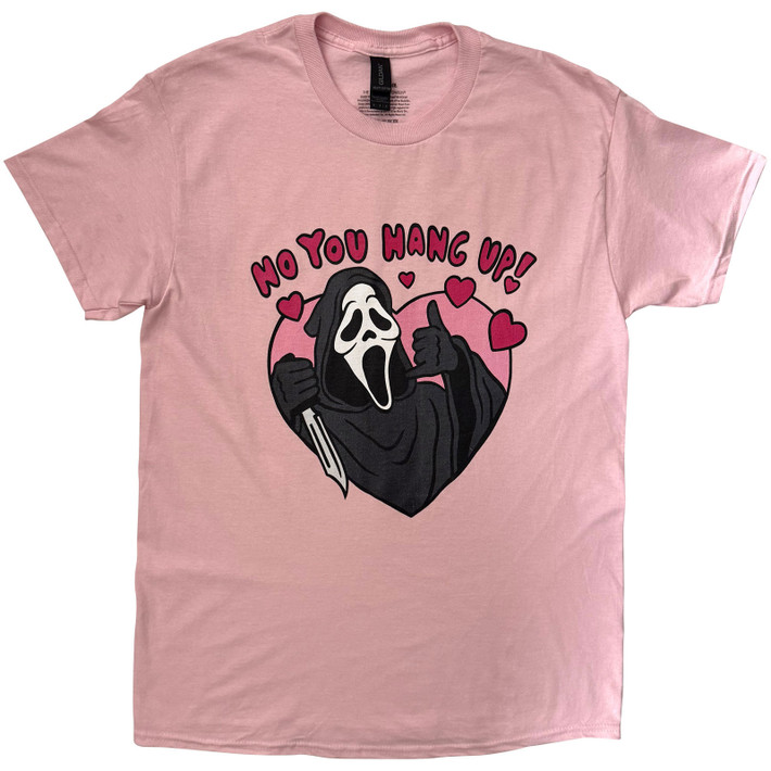 Ghostface 'No You Hang Up' (Pink) T-Shirt