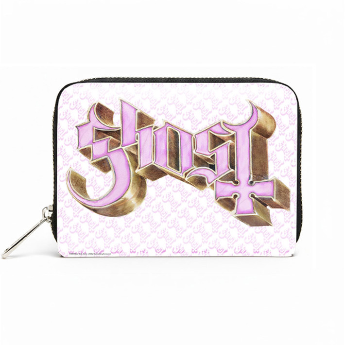 Ghost 'Pink Logo' Rocksax Zip Top Purse